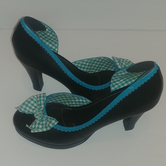 Tuk Ladies 4"Heels W Polka Dots N Bow - Picture 16 of 17